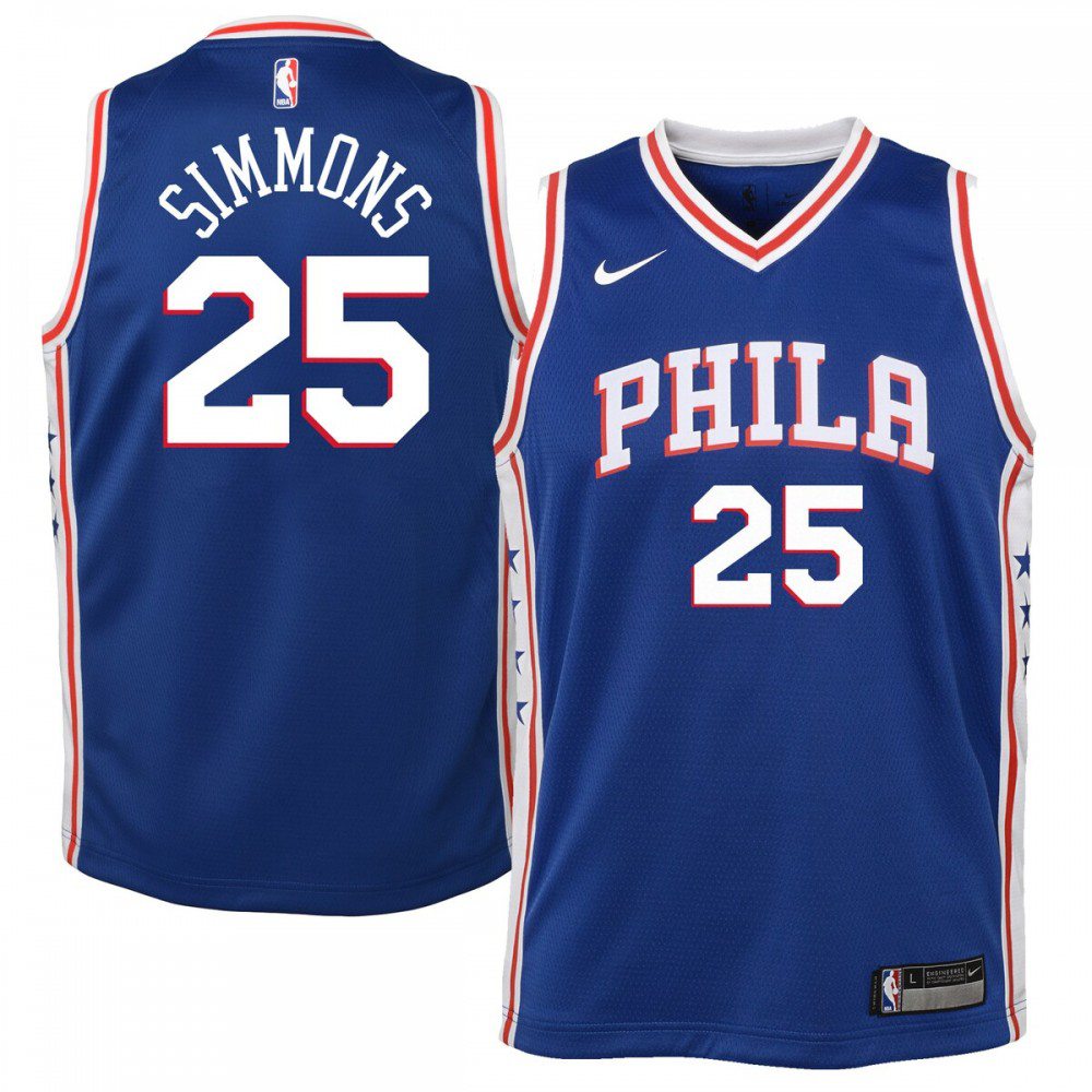 Ben Simmons Philadelphia 76ers Youth Swingman Jersey Royal - Icon Edition-Pro Kit Vault | Brand New 26/27 Sports Jerseys